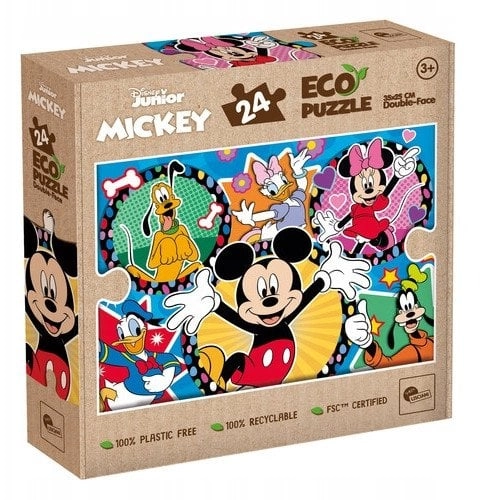LISCIANI ECO DOUBLE-SIDED PUZZLE MICKEY MOUSE