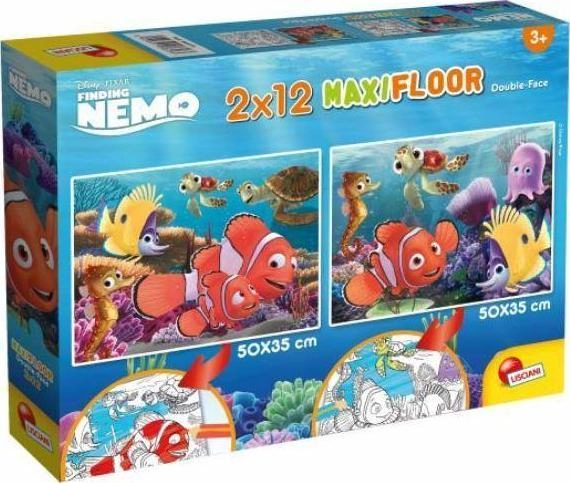 Lisciani Puzzle dwustronne Supermaxi 2x12el. 50x35cm