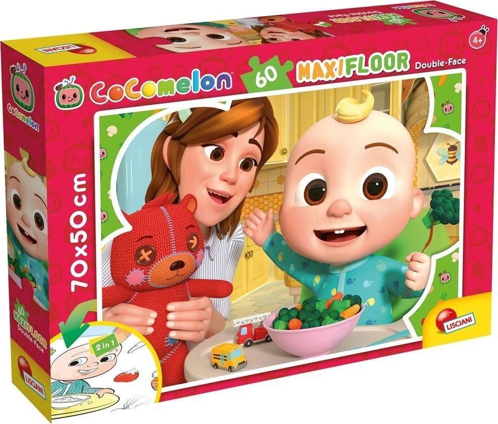 Lisciani LISCIANI COCOMELON DOUBLE-SIDED FLOOR PUZZLE