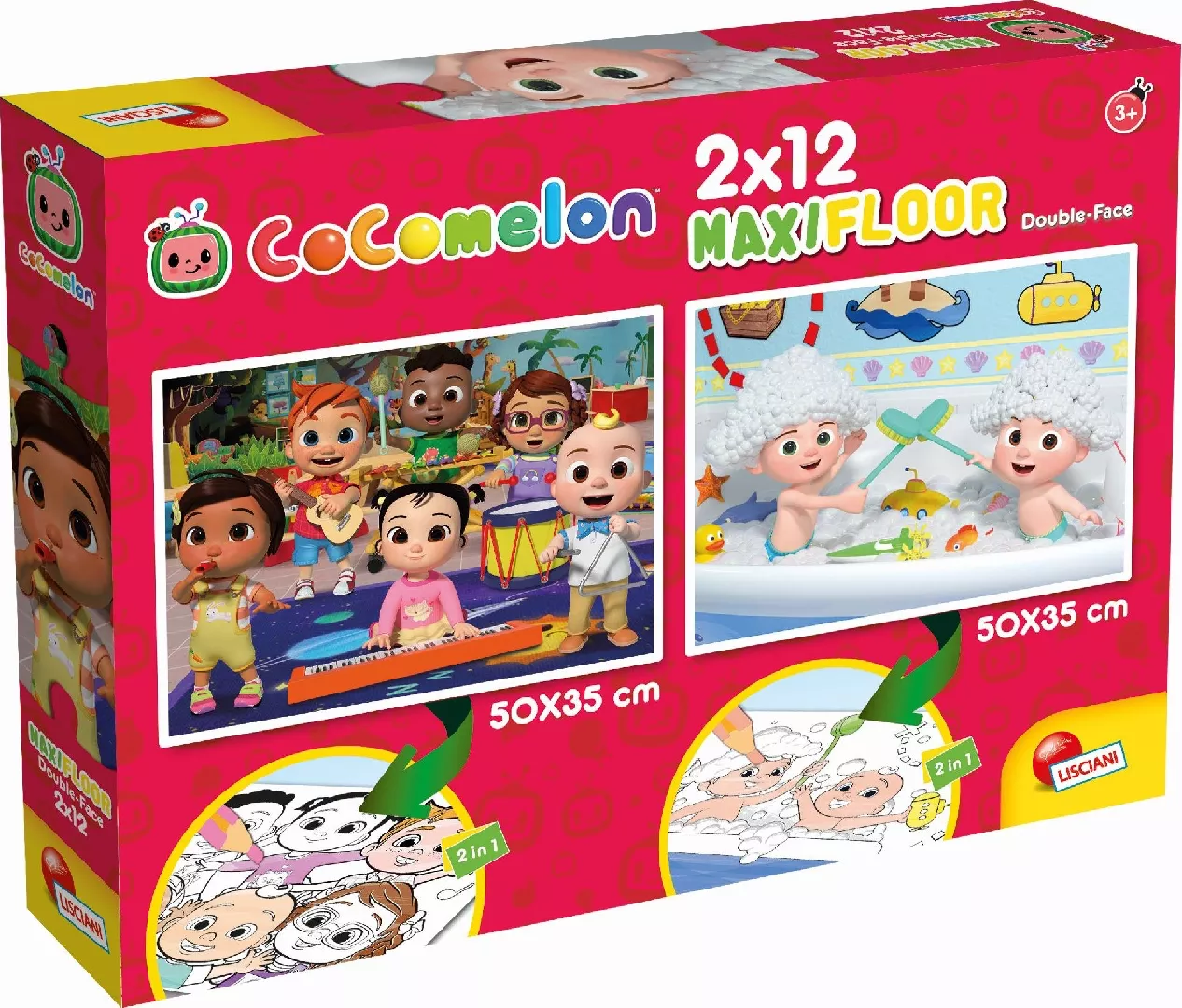 Lisciani LISCIANI COCOMELON DWUSTRONNE PUZZLE PODLOGOWE