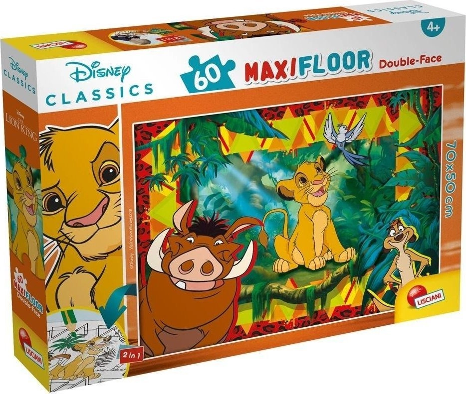 Lisciani LISCIANI DISNEY PUZZLE DWISTRONNE MAXI