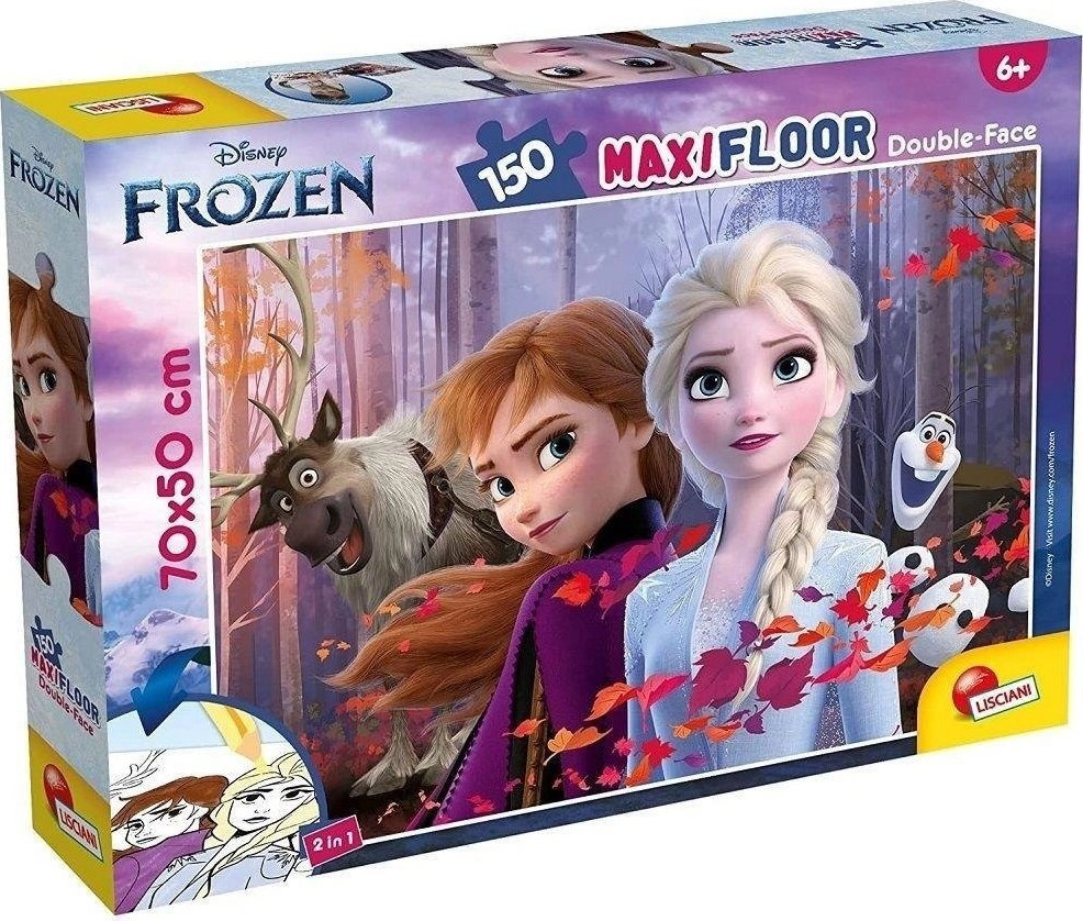 Lisciani LISCIANI DISNEY DOUBLE-SIDED PUZZLE MAXI