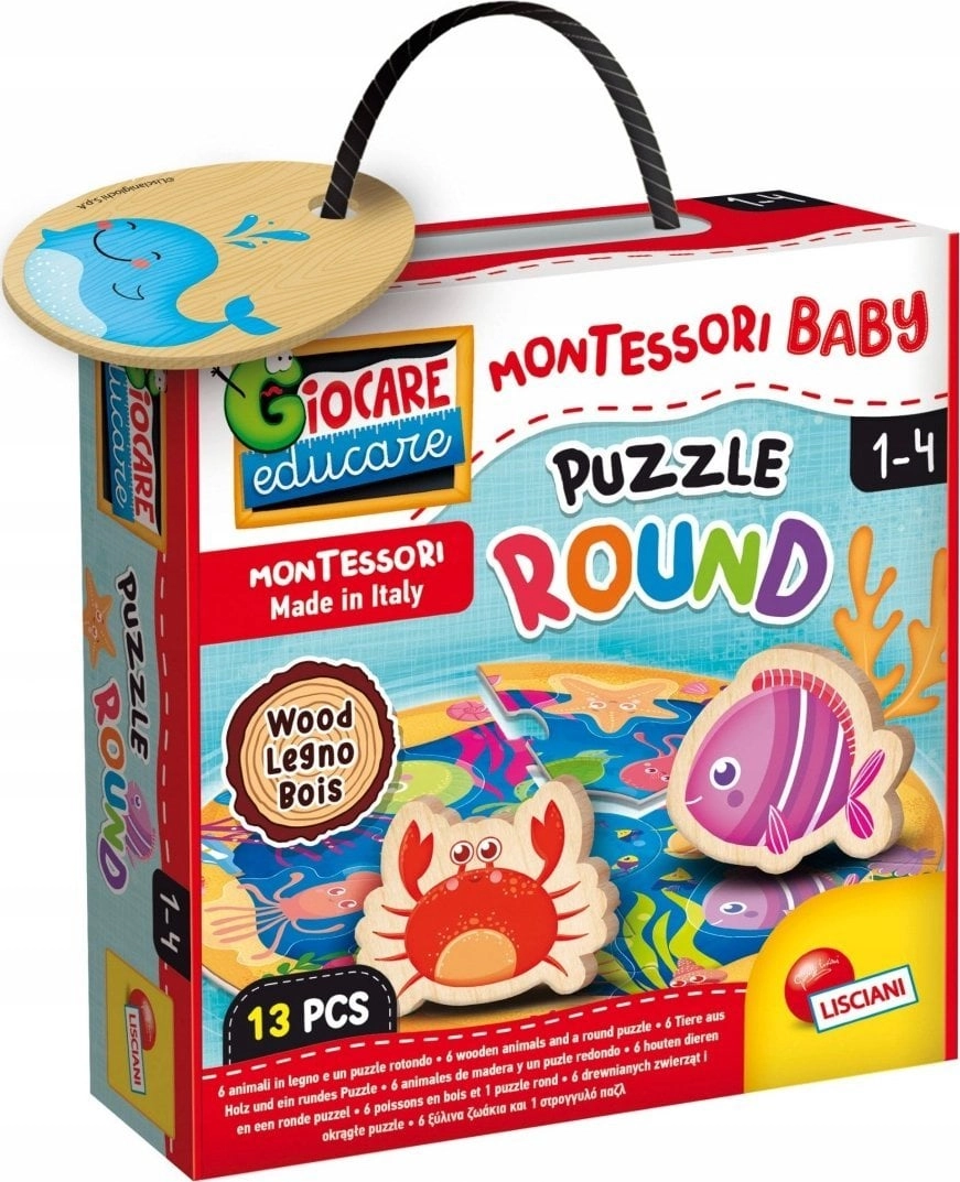 Lisciani LISCIANI MONTESSORI BABY WOOD PUZZLE