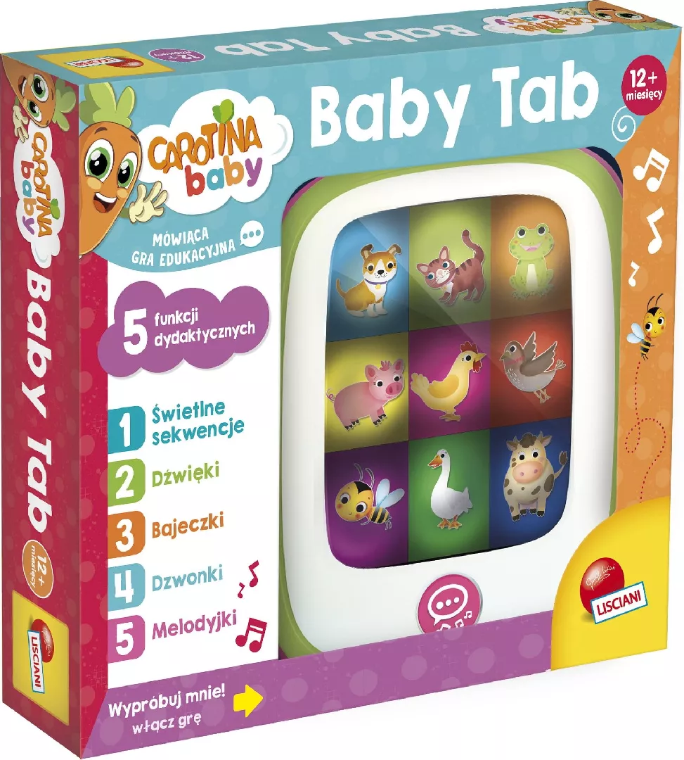 Lisciani Carotina baby tablet with 5