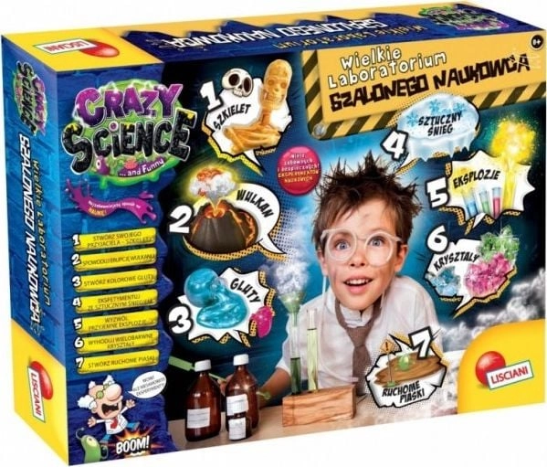 Lisciani Crazy Science 7-in-1 mad scientist`s