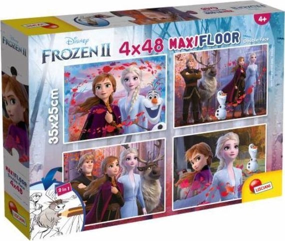 Lisciani Puzzle Supermaxi 4x48 Kraina Lodu