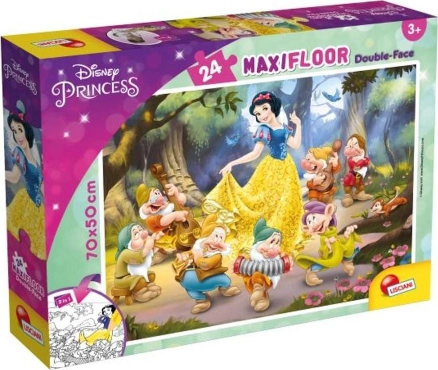 Lisciani Puzzle podłogowe dwustronne Maxi 24