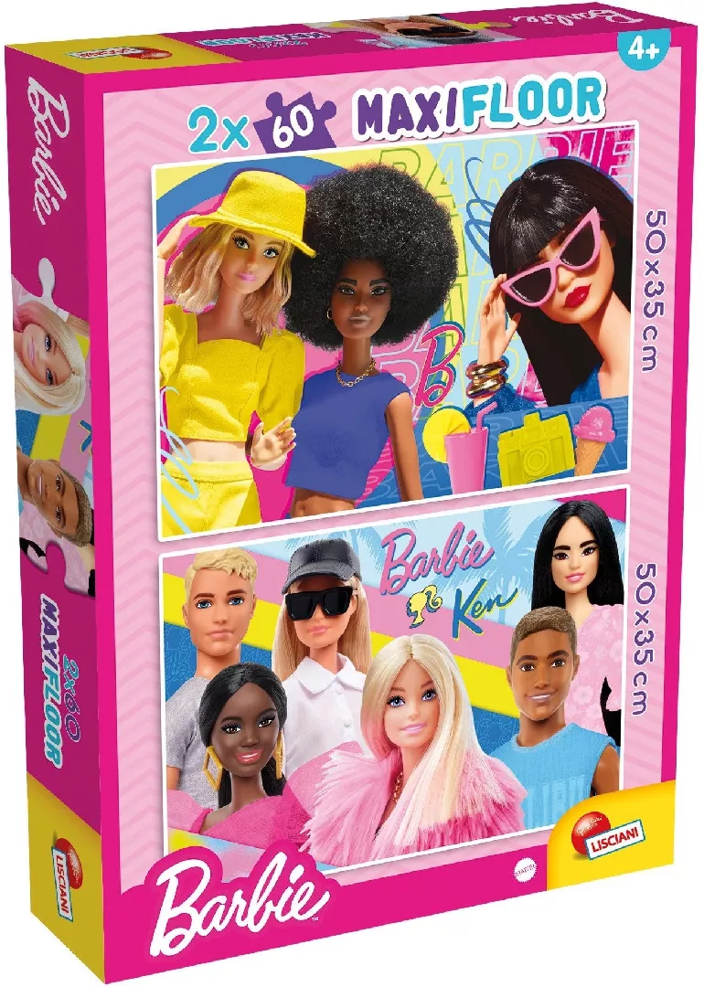 Puzzle Maxifloor 2x60 Barbie 304-109661 8008324109661