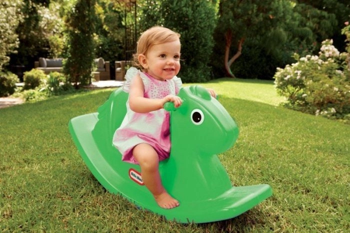 Little Tikes Koń na biegunach Zielony