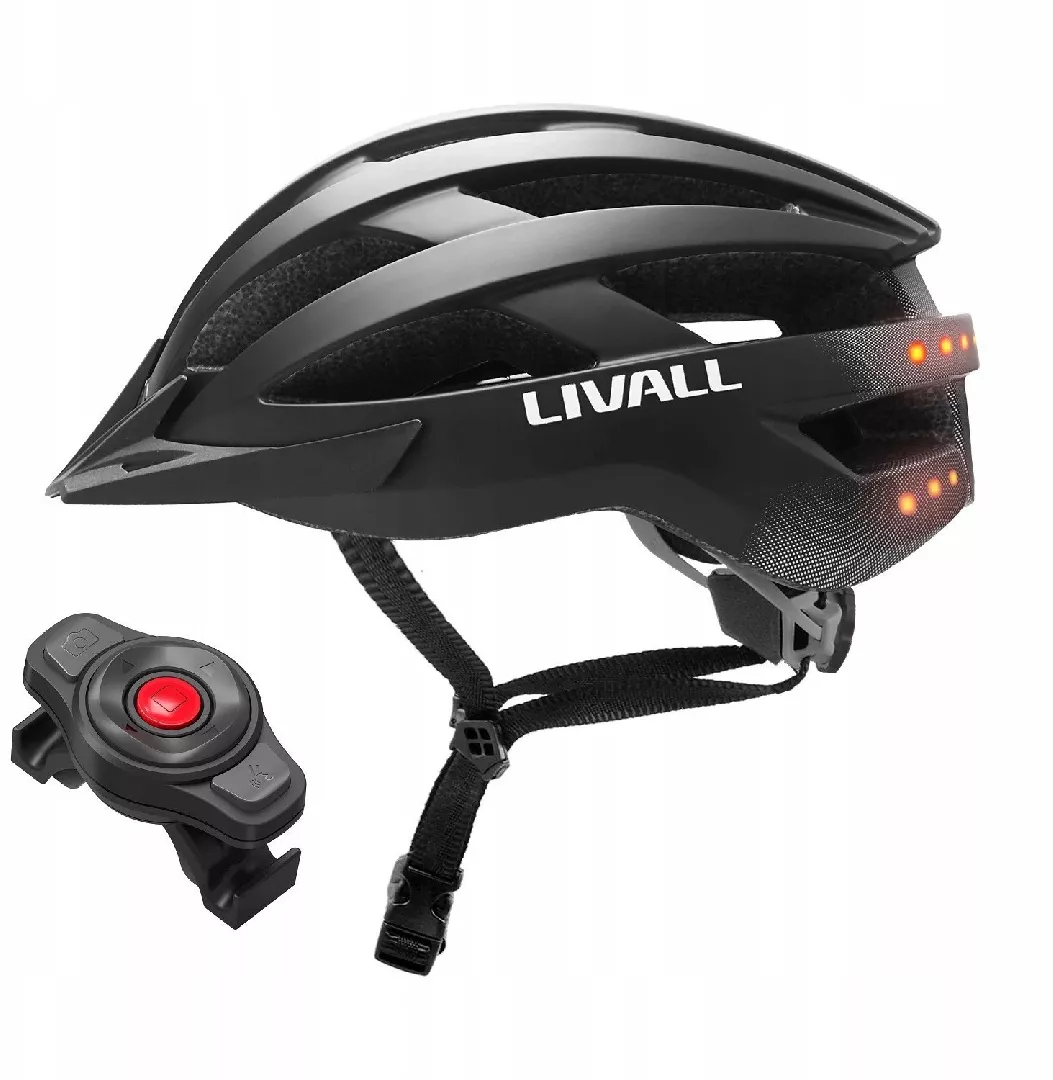 Kask rowerowy MTB Bluetooth 58-62cm LED/SOS/Intercom