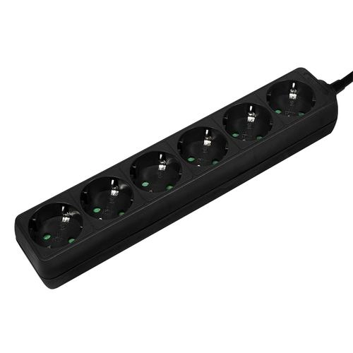 Logilink 6-way power strip with protective