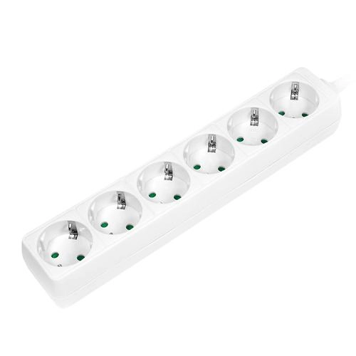 Logilink 6-way power strip with protective