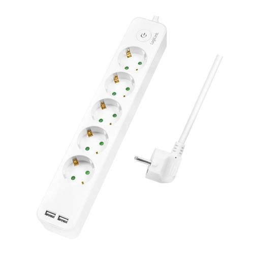 Logilink power strip 5-fold  1.5m