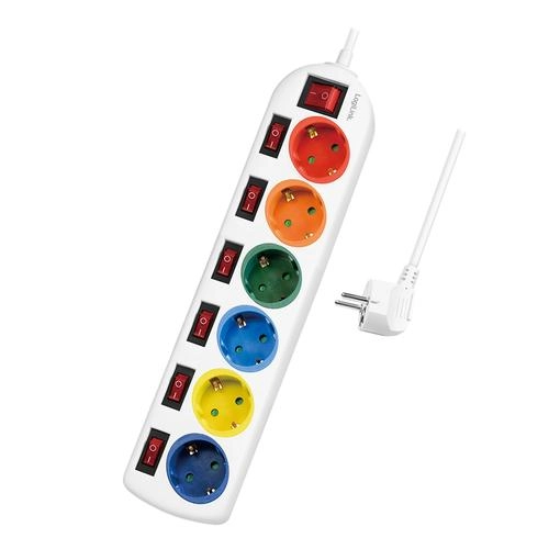 Logilink 6-way power strip  6xCEE 7/3