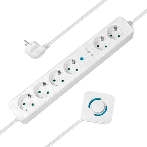 Logilink 6-way power strip  6xCEE 7/3