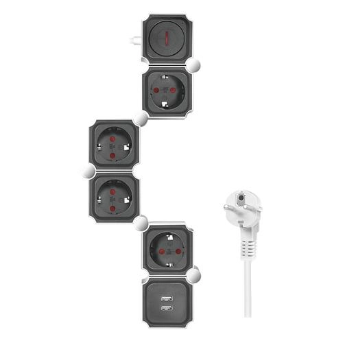 Logilink 4-way power strip  4xCEE 7/3