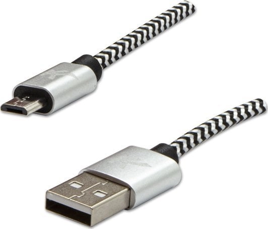 Kabel USB Logo USB-A - microUSB
