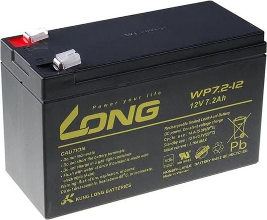 Long Akumulator 12V/7.2Ah (PBLO-12V007 2-F2A)