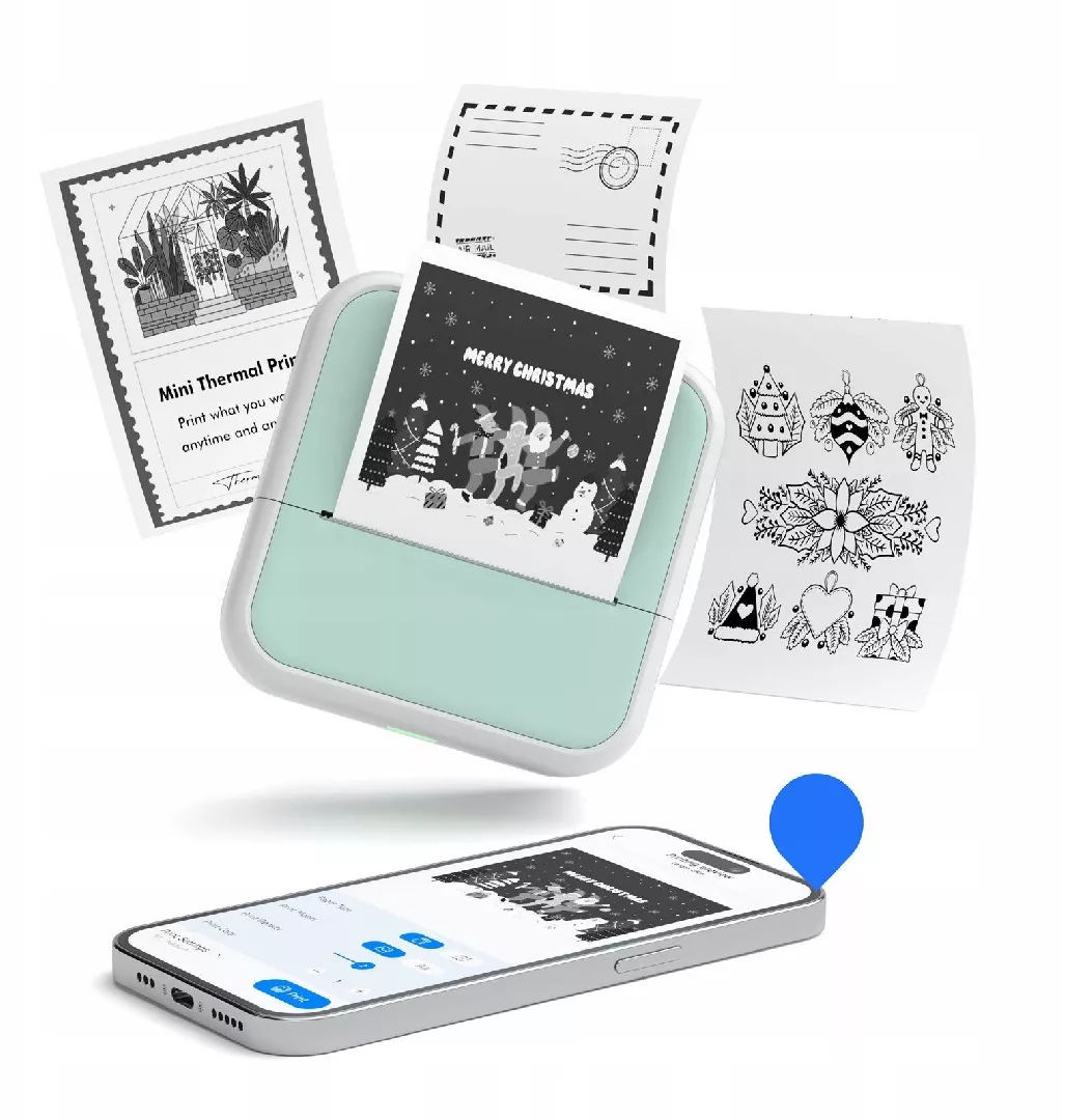 Bluetooth Thermal Printer For Photos Stickers