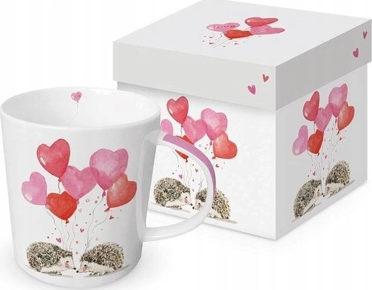 Porcelain mug Hedgehogs with balloons 350ml
