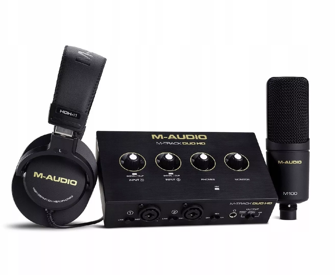 M-AUDIO M-Track DUO HD PACK- Zestaw