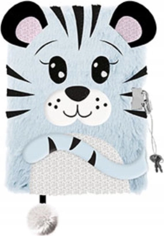 Diary with a padlock 3D hairy