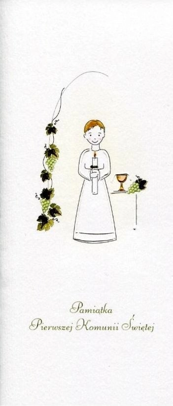 Communion card Boy grapes POPPY 320640