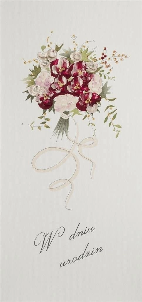 Birthday Card DL U08 - Red