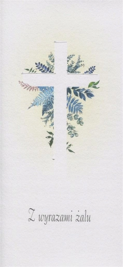 Condolence card DL KON02 - Cross