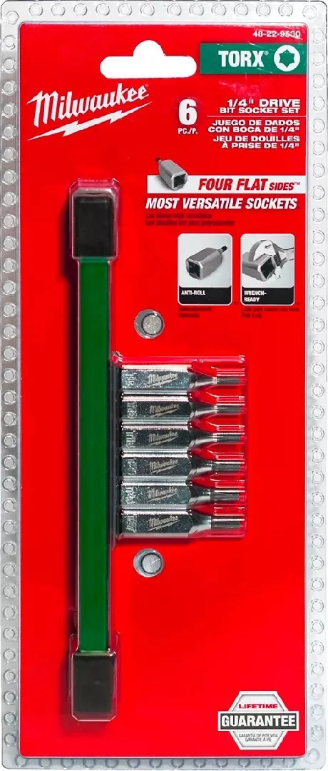 MILWAUKEE SET OF SHANK SOCKETS 6