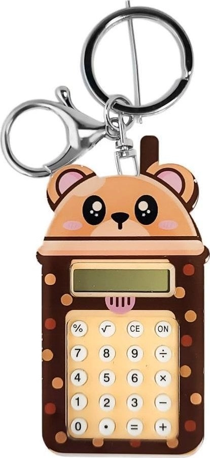 Acrylic teddy bear calculator keychain 5903420909562