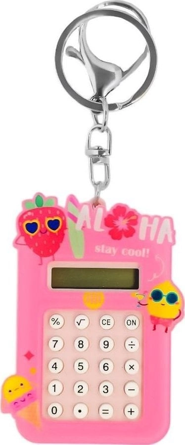 Acrylic strawberry calculator keychain 5903420909579
