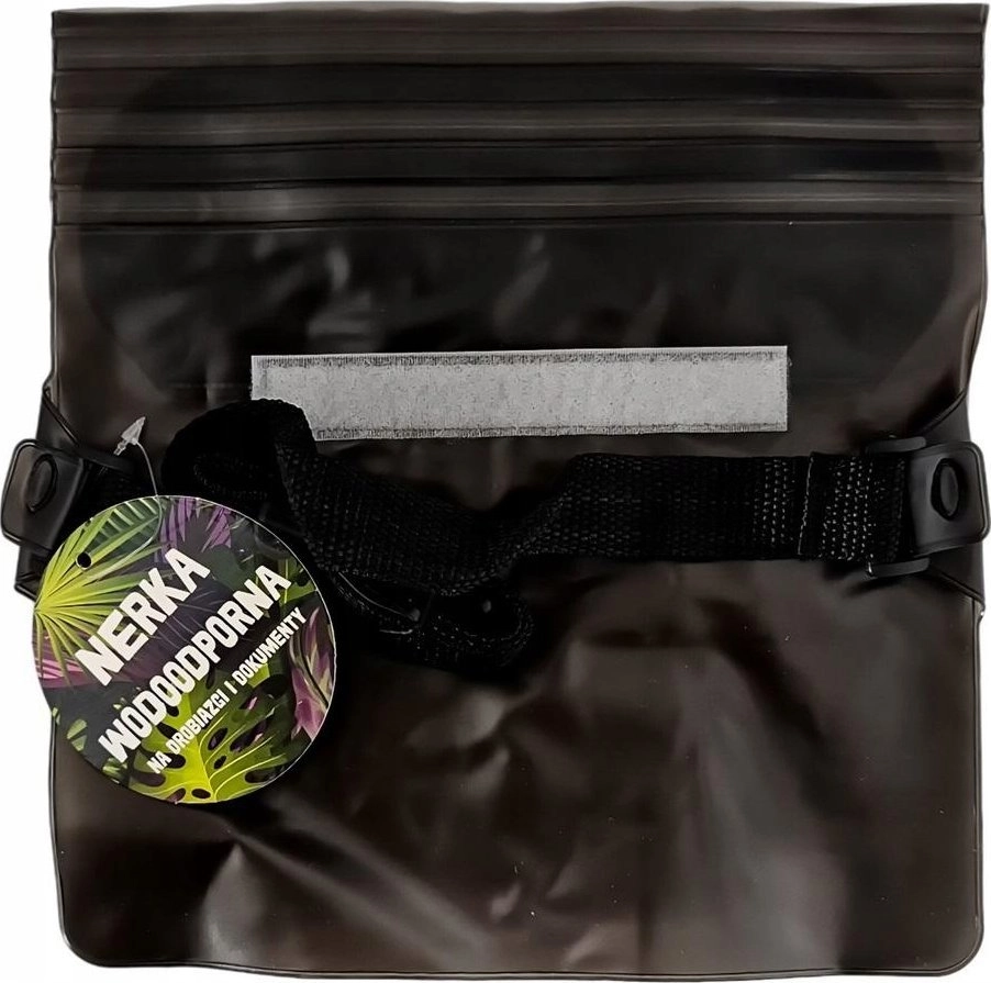 Waterproof black waist bag 5903420909784