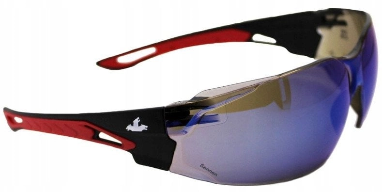 MCR Sennen safety glasses  blue mirror