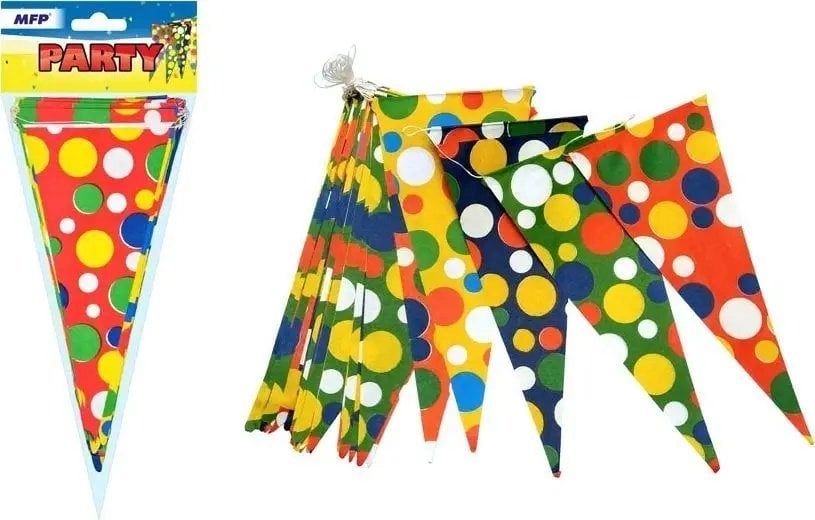 Paper garland with dots  10 m