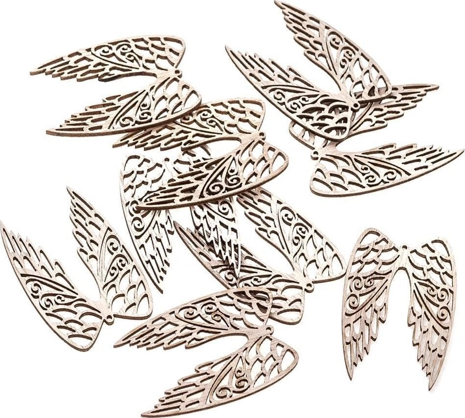 Wooden wings 6cm 9 pcs 5903925022971