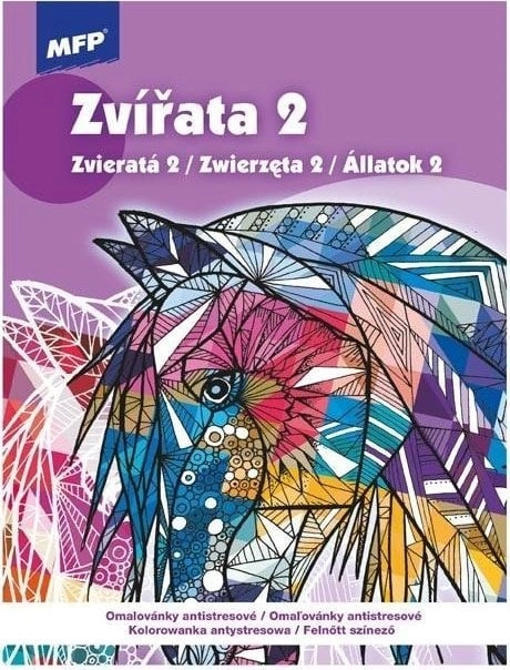 Anti-stress coloring book Animals 210x290mm 32s