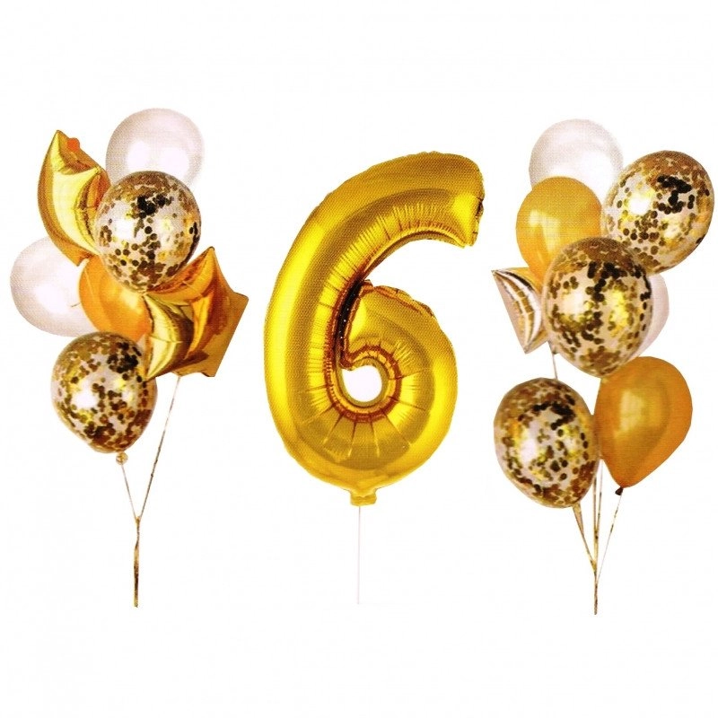 Set of balloons  number "6&quot