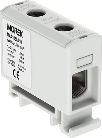 MOREK Złączka szyn. 1 5-50mm2 szara