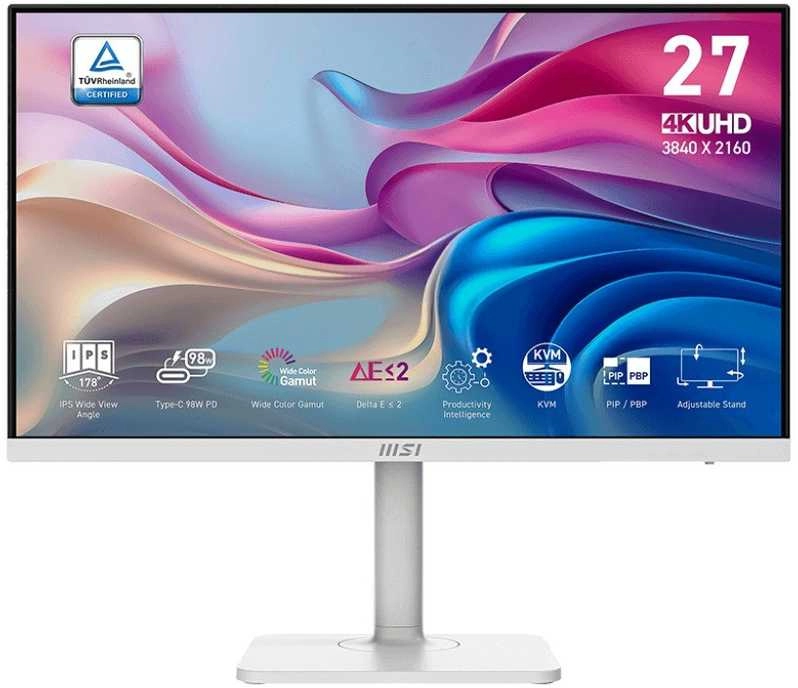 LCD MonitorMSIMODERN MD272UPHW27"Business/4KMattePanel IPS3840x216016:960Hz4 msSpeakersColour