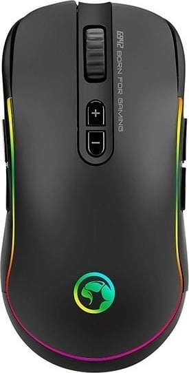 MW Marvo Mouse G942, 10000DPI, optisks, 10kl., vadu USB, melns, spēlējams, RGB aizmugurapgaismojums