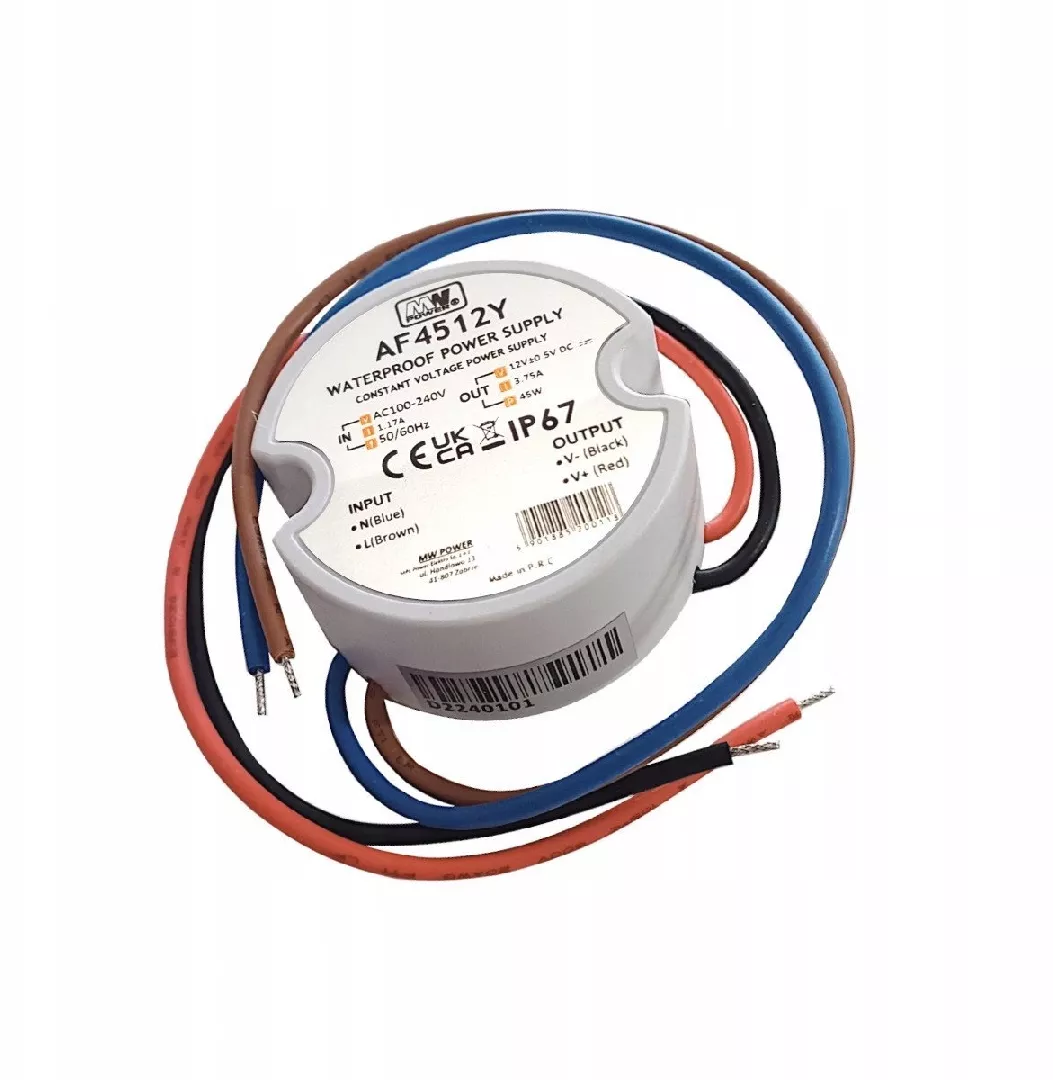 ZASILACZ IMPULSOWY 12V/3.75A-TP-V2 MW POWER