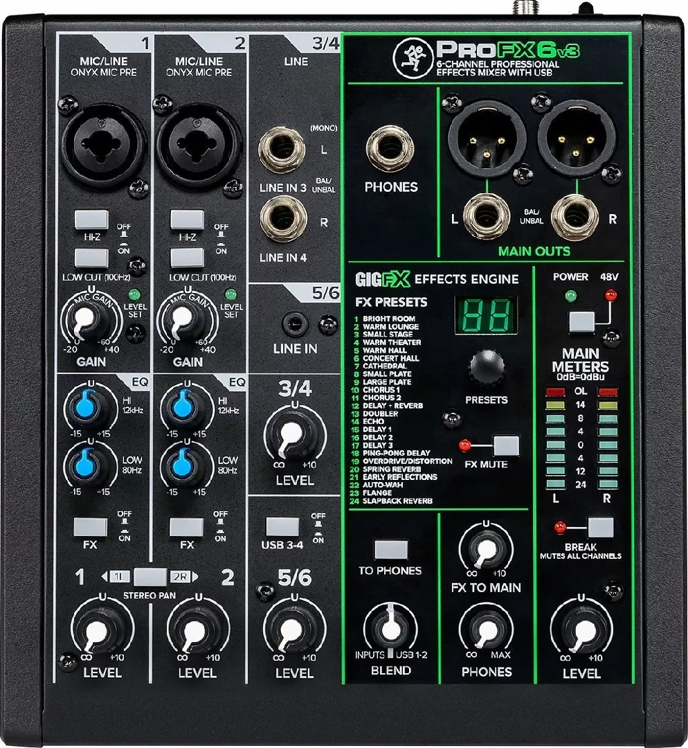 Mackie ProFX6v3 - 6-channel analogue mixer