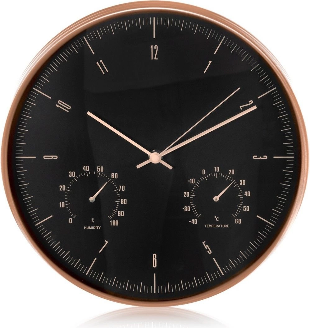 Maclean CE70G wall clock gold 12&quot