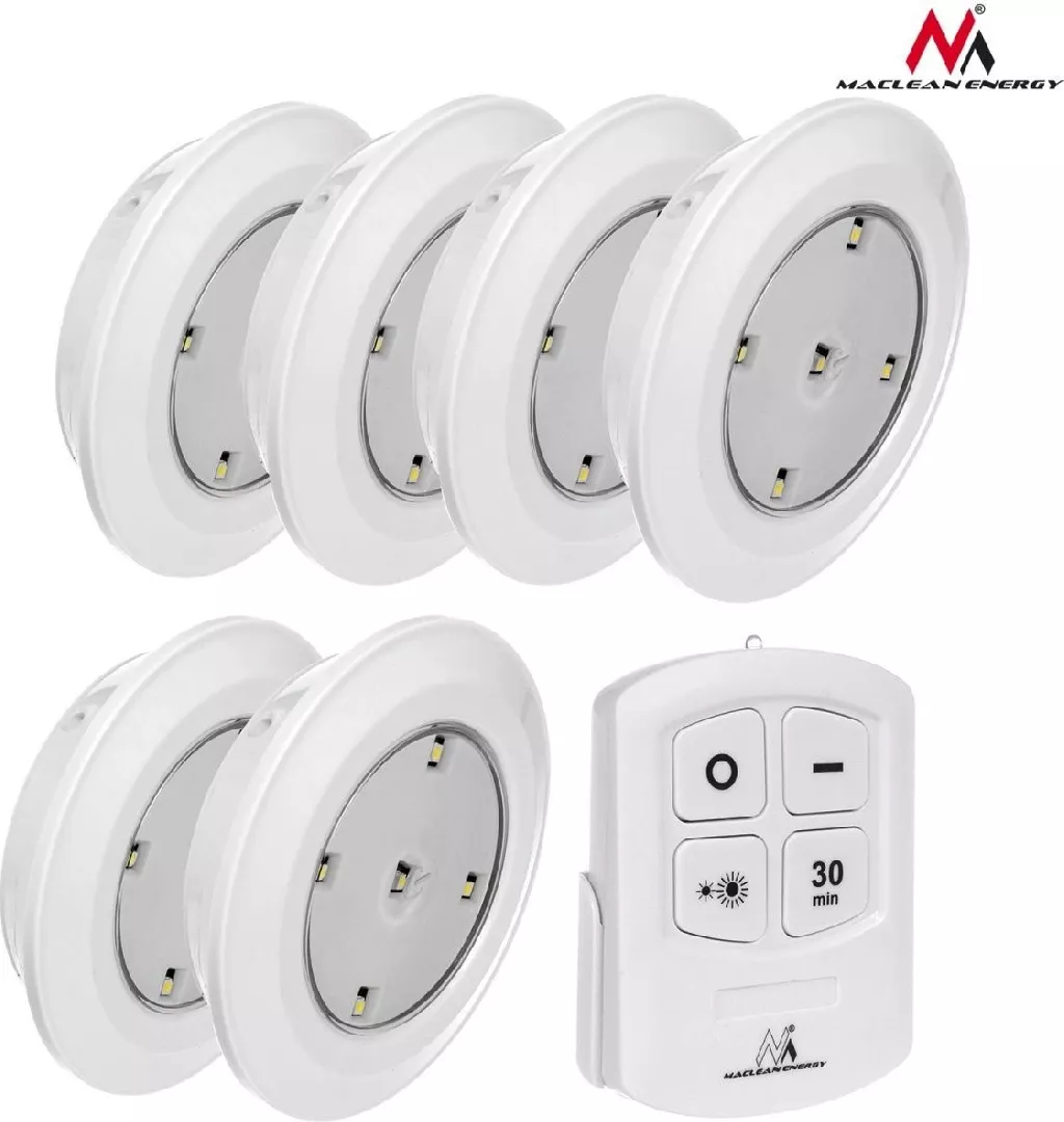 Set of 6 LED Energy lamps