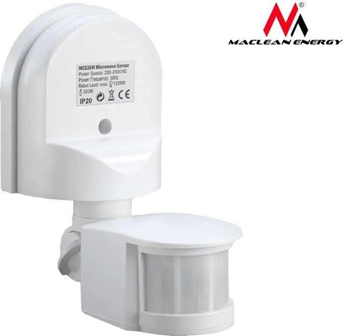 Wall-mounted twilight motion sensor 180° 1200W