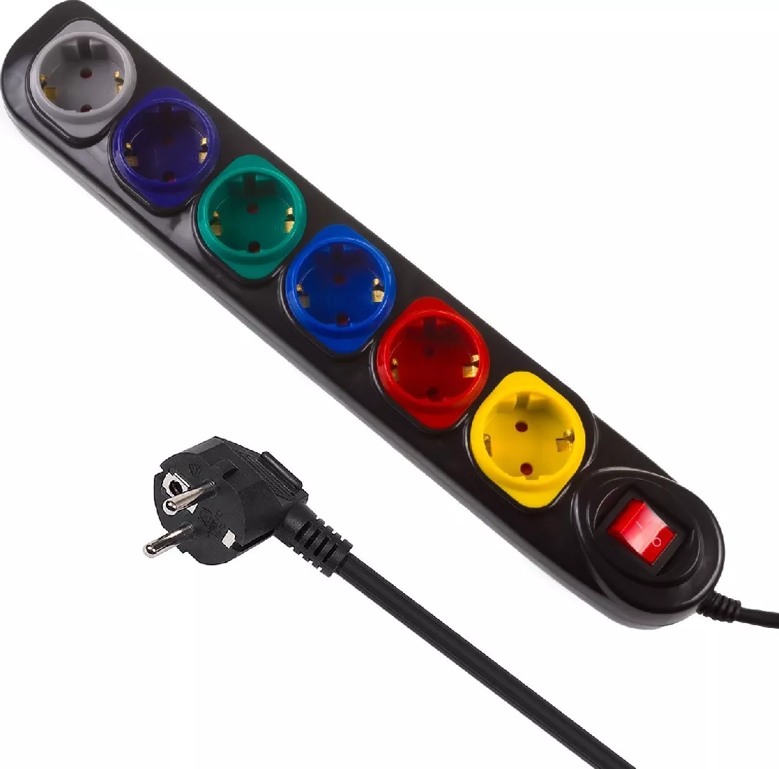 Power strip 250VAC/10A 1 5m MCE509