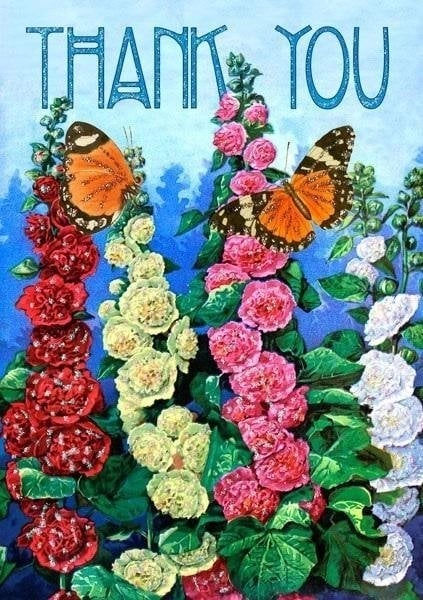 B6 glitter card with envelope Thank