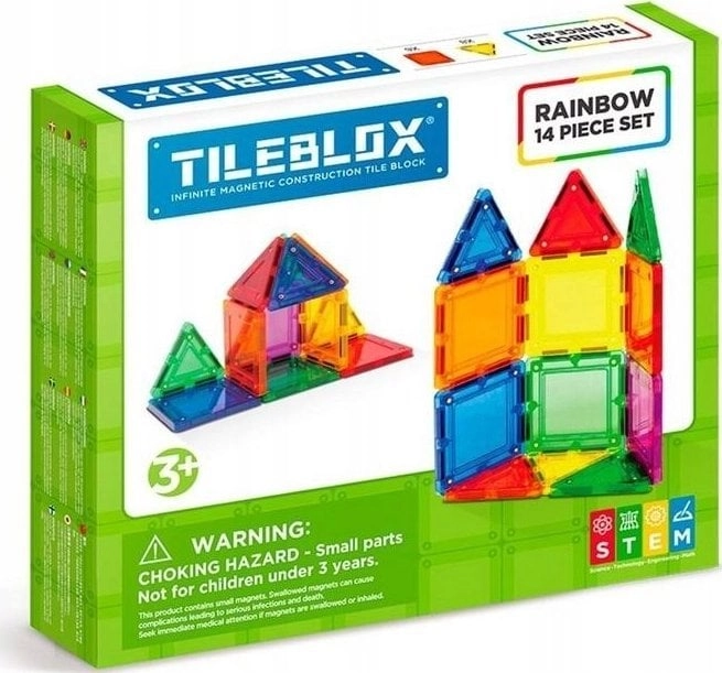 Magformers TILEBLOX RAINBOW SET 14 ELEMENTS