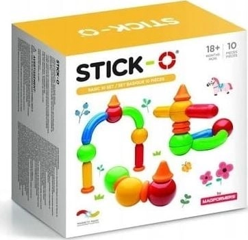 MAGFORMERS Stick-O Basic magnetic blocks 10